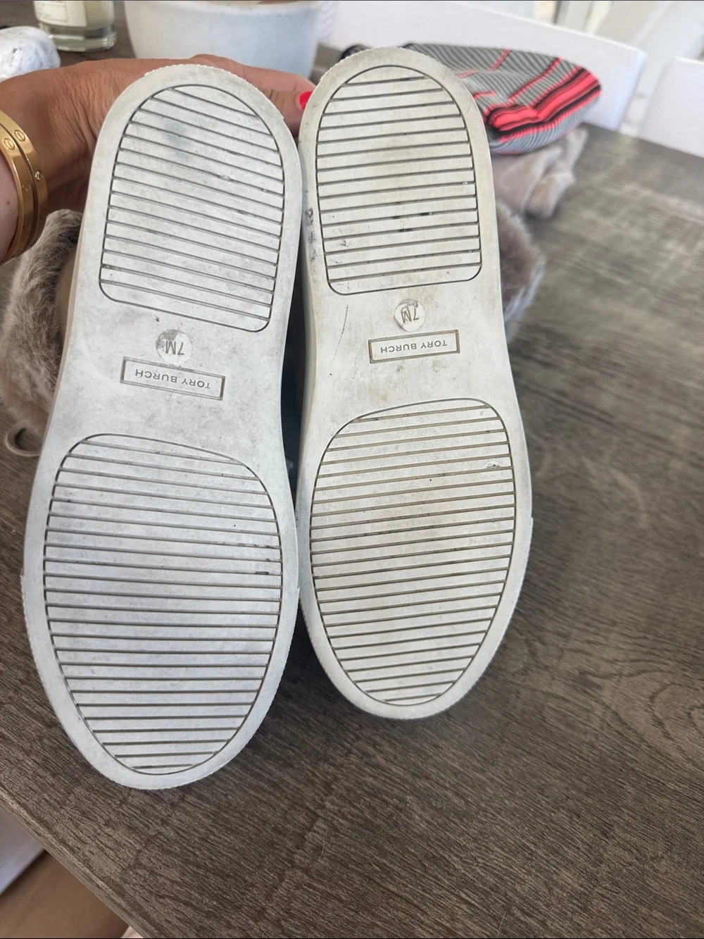 Tory Burch Suede Faux-Fur Tassel Boot Sneakers - Taupe